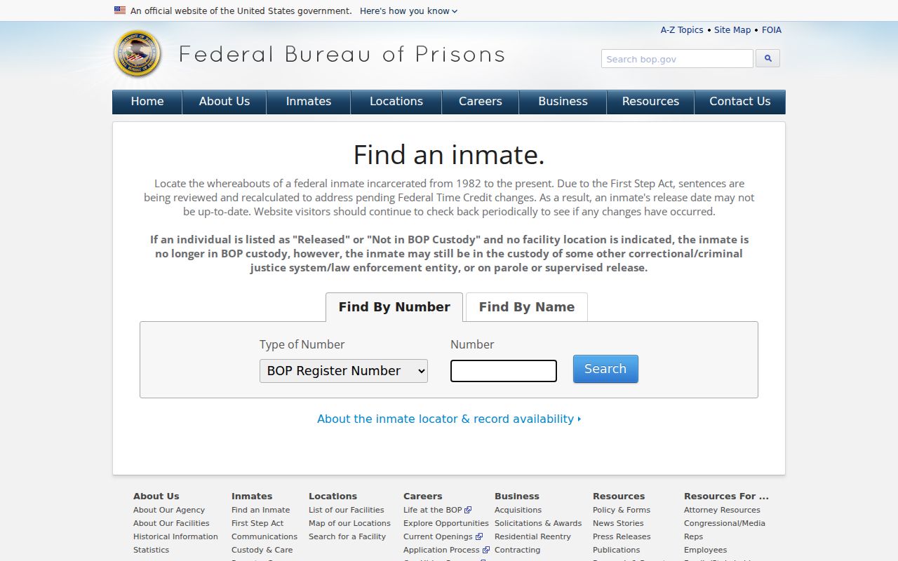 Federal inmate locator outside Antelope County arrest records